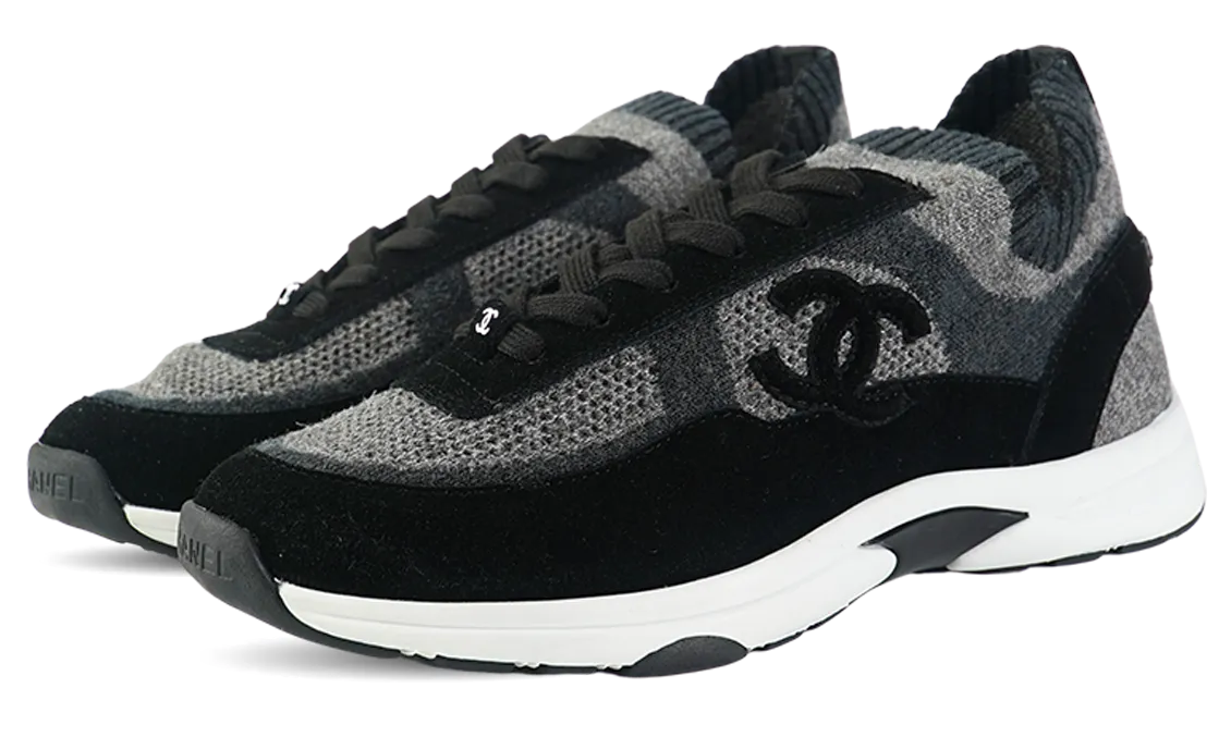 Chanel Sneakers, Black Suede