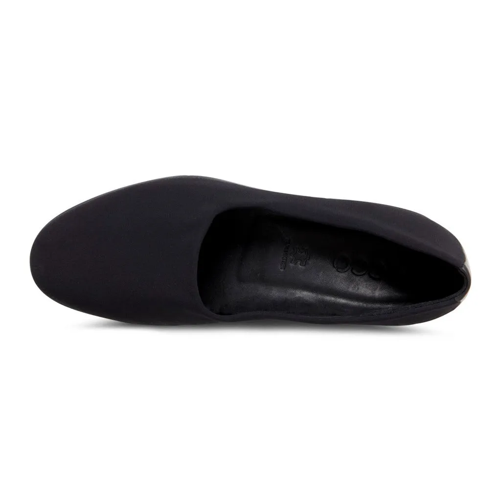 FELICIA BLACK/BLACK TEXTILE/FEATHER