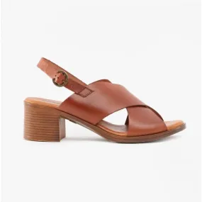 GABRIELLE Ladies Leather Sandals Tan