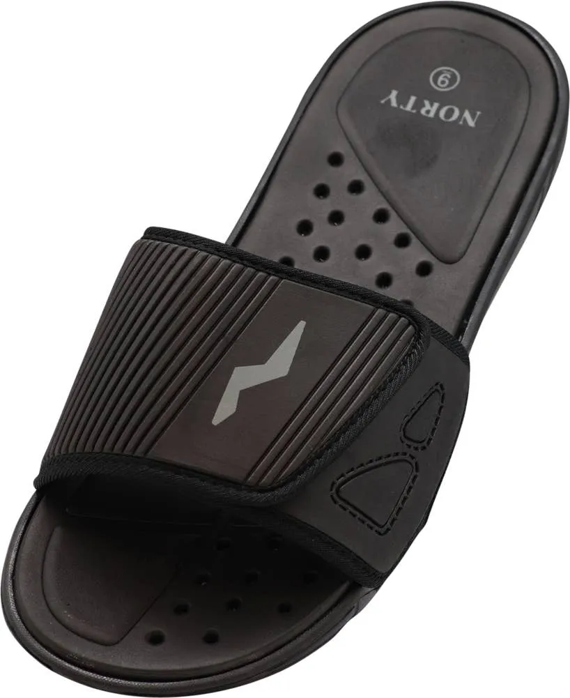 NORTY Mens 8-13 Black/Grey Sandal 21006
